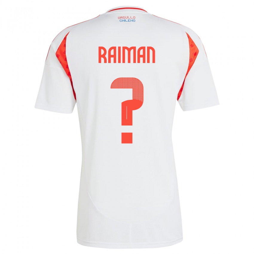 Kinder Chile Nicolás Raimán #0 Weiß Auswärtstrikot Trikot 24-26 T-Shirt Schweiz