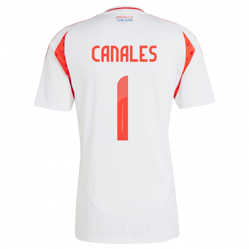 Kinder Chile Antonia Canales #1 Weiß Auswärtstrikot Trikot 24-26 T-Shirt Schweiz