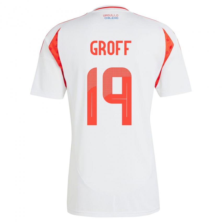 Kinder Chile Llanka Groff #19 Weiß Auswärtstrikot Trikot 24-26 T-Shirt Schweiz