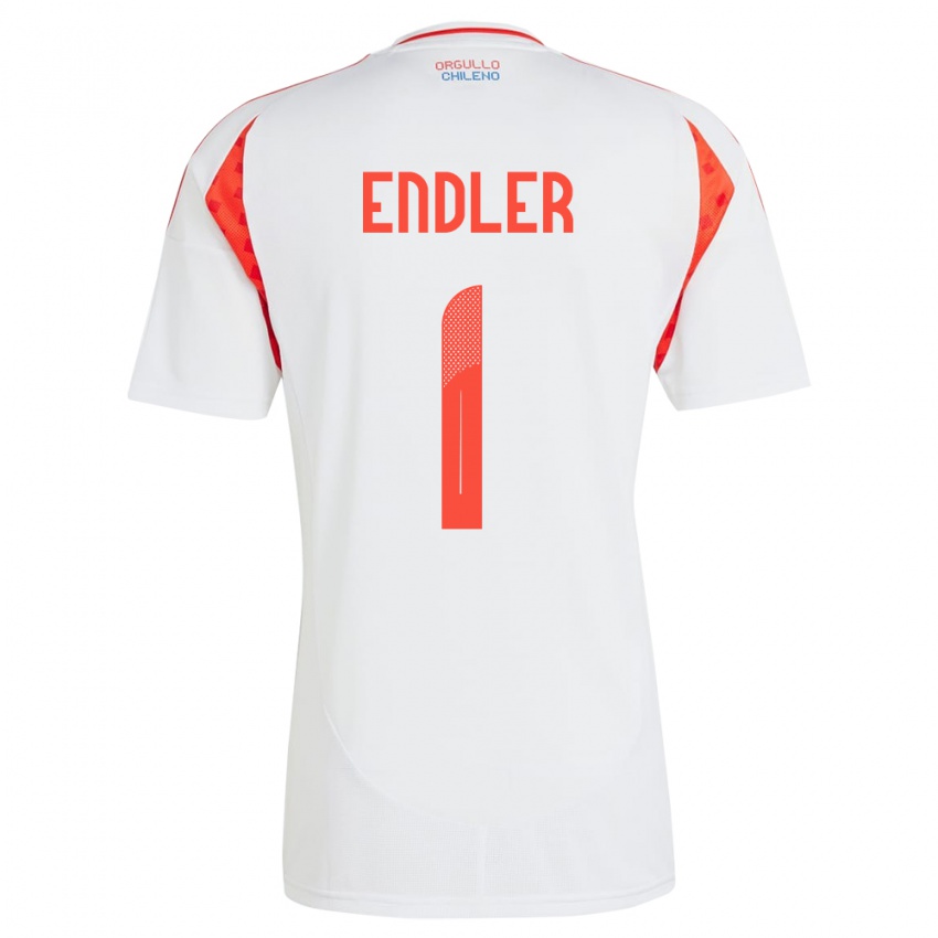 Kinder Chile Christiane Endler #1 Weiß Auswärtstrikot Trikot 24-26 T-Shirt Schweiz