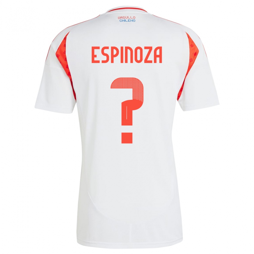 Kinder Chile Gali Espinoza #0 Weiß Auswärtstrikot Trikot 24-26 T-Shirt Schweiz