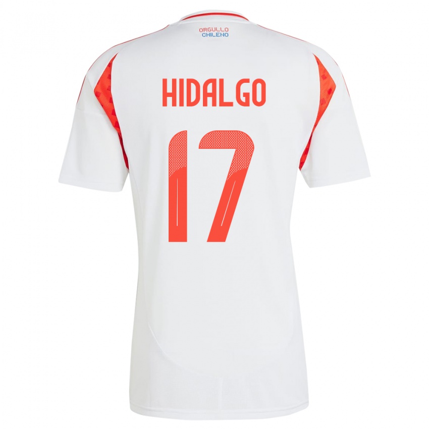 Kinder Chile Fernanda Hidalgo #17 Weiß Auswärtstrikot Trikot 24-26 T-Shirt Schweiz