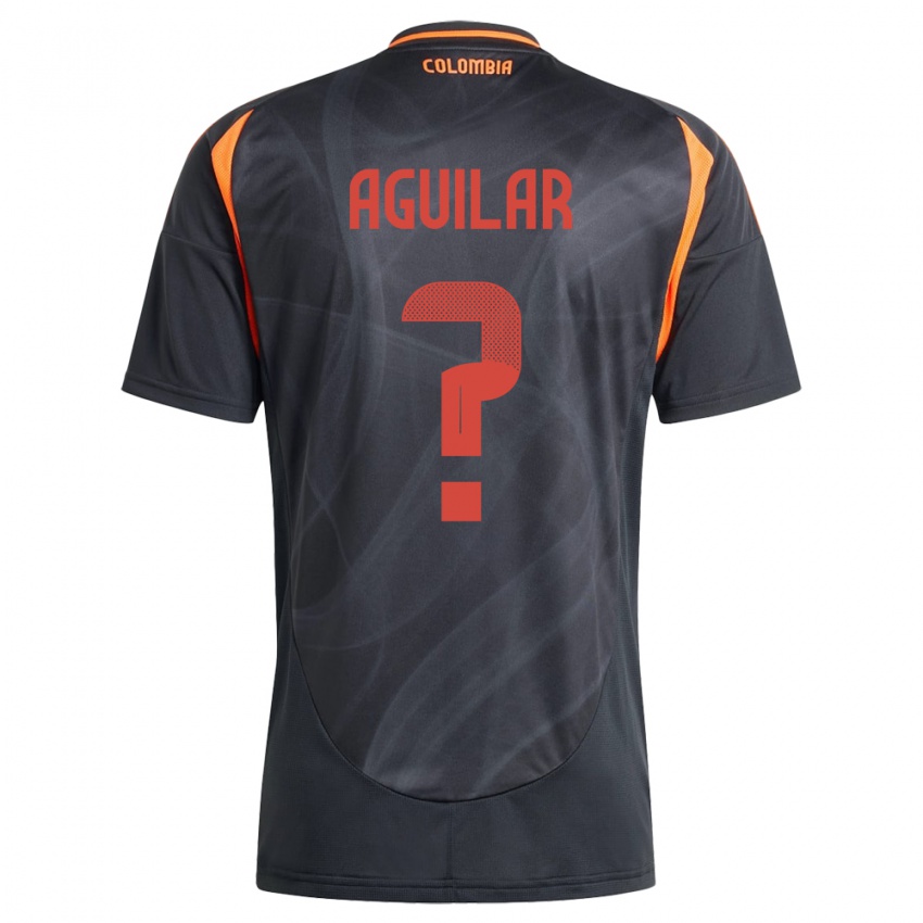 Kinder Kolumbien Alejandro Aguilar #0 Schwarz Auswärtstrikot Trikot 24-26 T-Shirt Schweiz