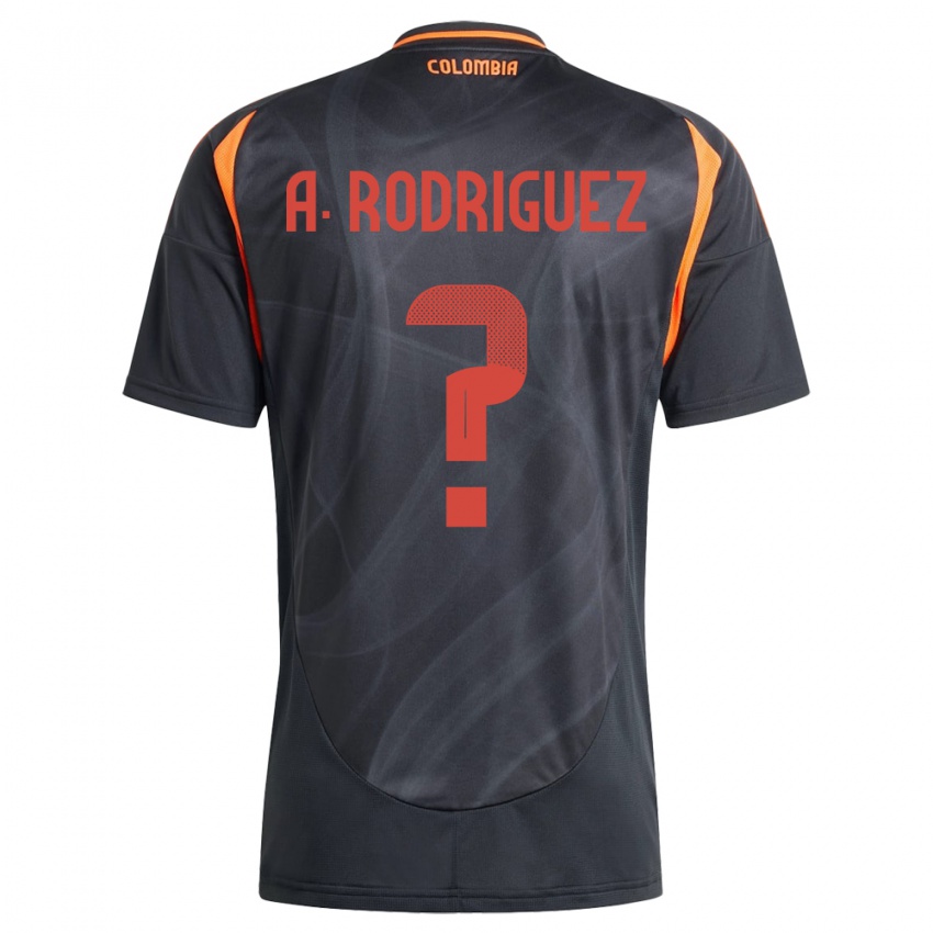 Kinder Kolumbien Andrés Rodríguez #0 Schwarz Auswärtstrikot Trikot 24-26 T-Shirt Schweiz