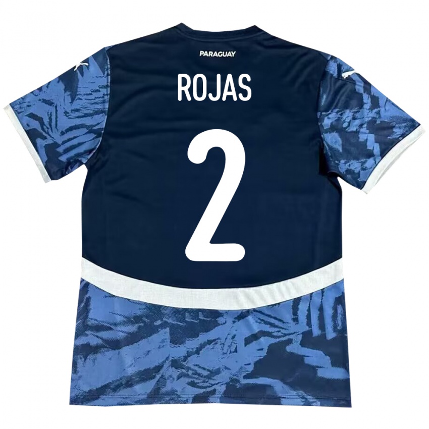 Kinder Paraguay Robert Rojas #2 Blau Auswärtstrikot Trikot 24-26 T-Shirt Schweiz