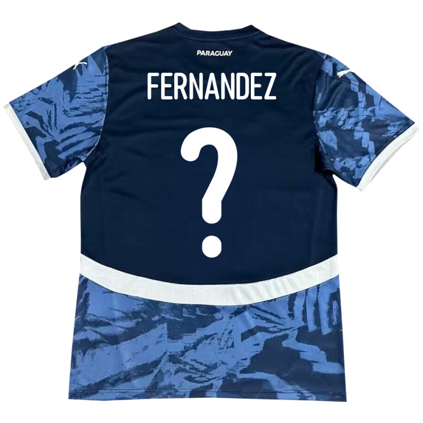 Kinder Paraguay Diego Fernández #0 Blau Auswärtstrikot Trikot 24-26 T-Shirt Schweiz