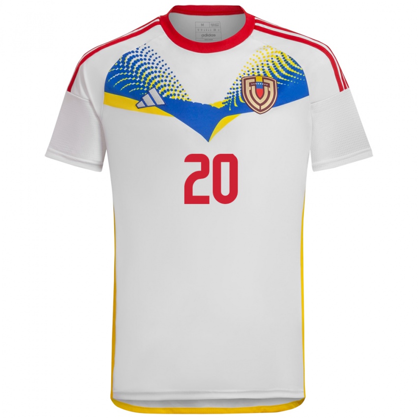 Kinder Venezuela Anderson Contreras #20 Weiß Auswärtstrikot Trikot 24-26 T-Shirt Schweiz