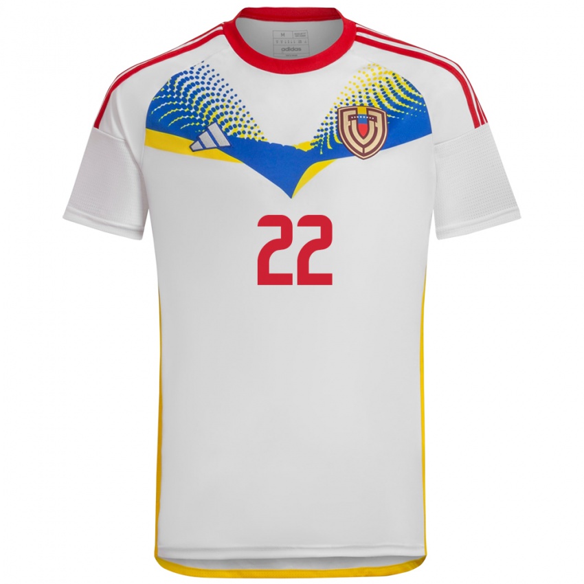 Kinder Venezuela Manuel Sulbarán #22 Weiß Auswärtstrikot Trikot 24-26 T-Shirt Schweiz