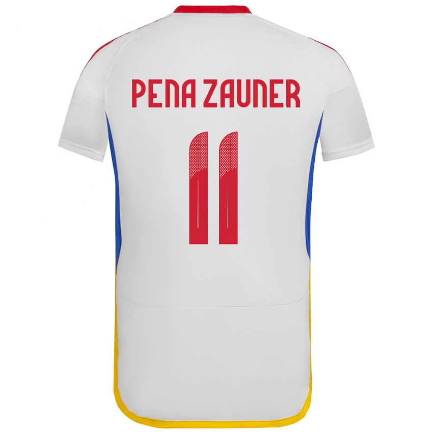 Kinder Venezuela Enrique Peña Zauner #11 Weiß Auswärtstrikot Trikot 24-26 T-Shirt Schweiz