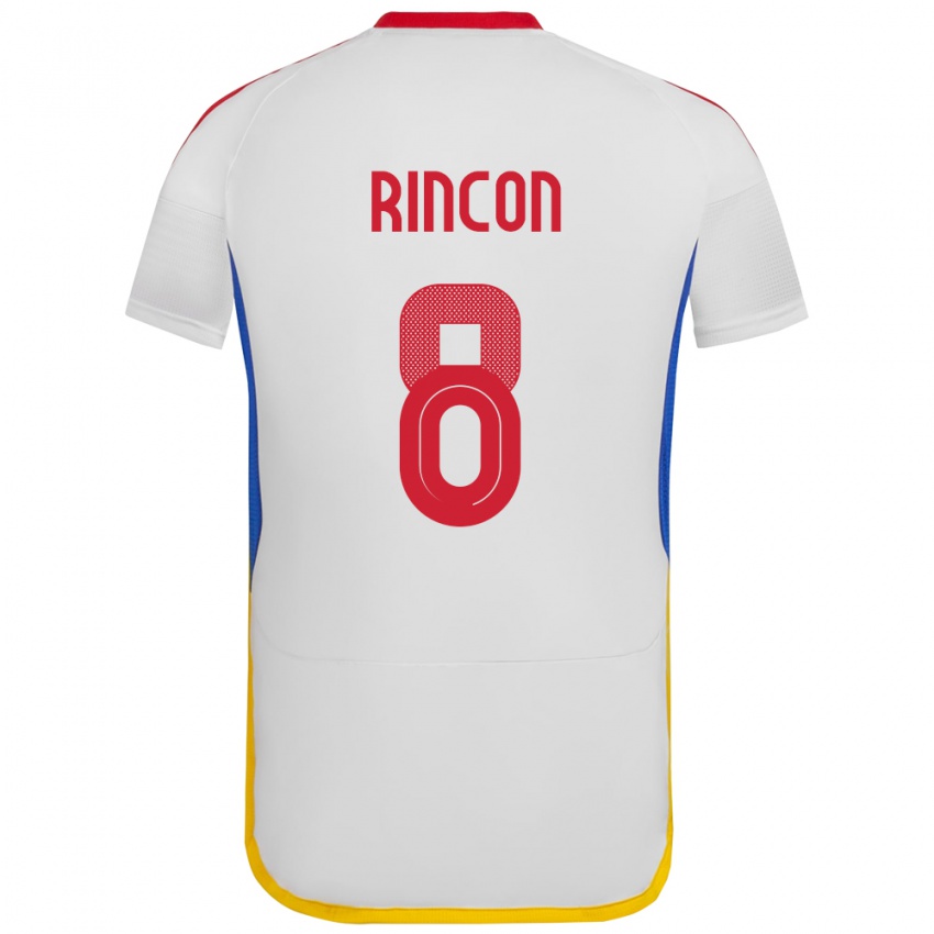 Kinder Venezuela Tomás Rincón #8 Weiß Auswärtstrikot Trikot 24-26 T-Shirt Schweiz