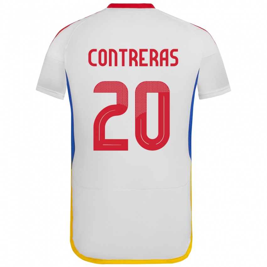 Kinder Venezuela Anderson Contreras #20 Weiß Auswärtstrikot Trikot 24-26 T-Shirt Schweiz