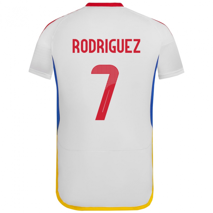 Kinder Venezuela Daniuska Rodriguez #7 Weiß Auswärtstrikot Trikot 24-26 T-Shirt Schweiz