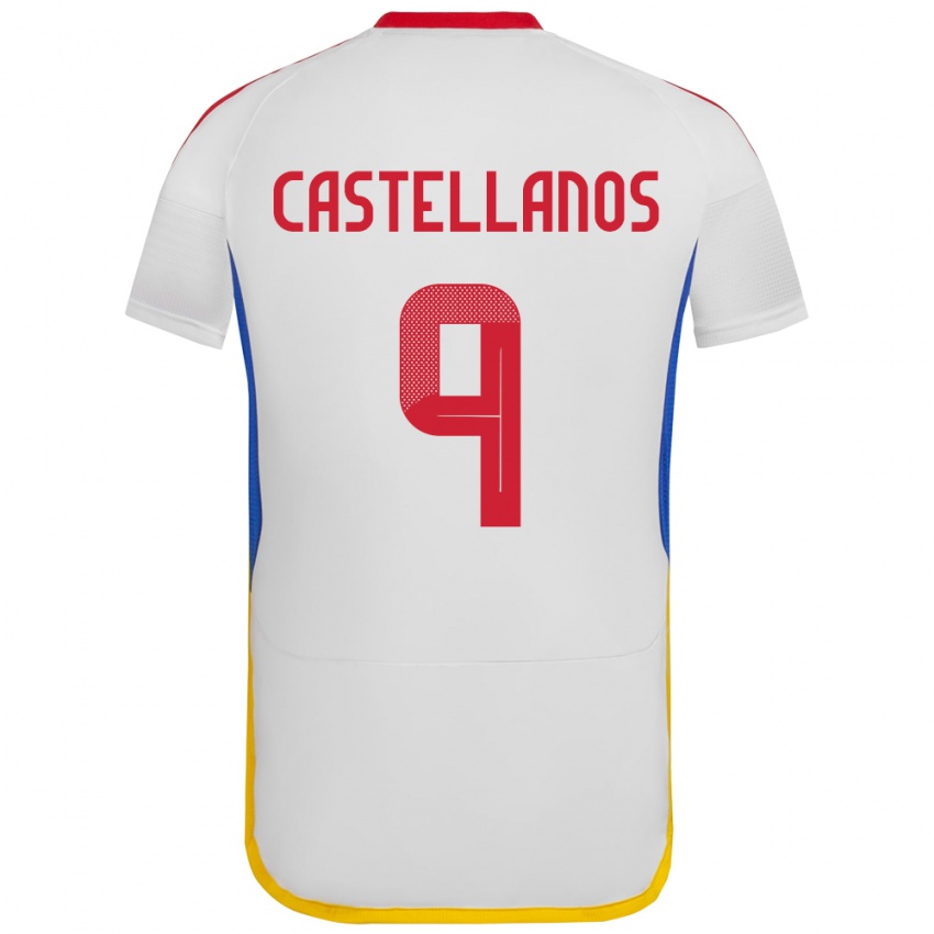 Kinder Venezuela Deyna Castellanos #9 Weiß Auswärtstrikot Trikot 24-26 T-Shirt Schweiz