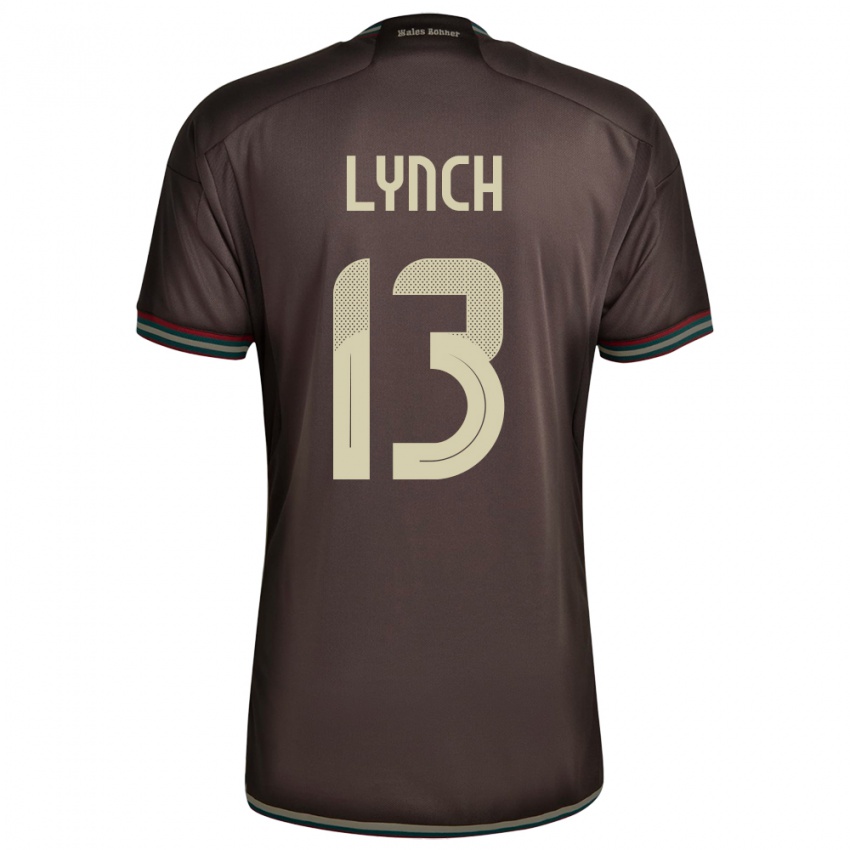 Kinder Jamaika Taywane Lynch #13 Nachtbraun Auswärtstrikot Trikot 24-26 T-Shirt Schweiz