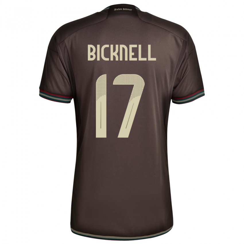 Kinder Jamaika Alexander Bicknell #17 Nachtbraun Auswärtstrikot Trikot 24-26 T-Shirt Schweiz