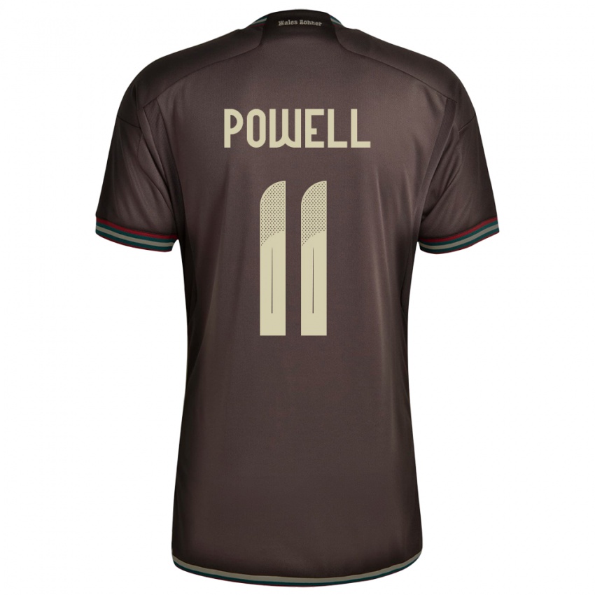 Kinder Jamaika Destiny Powell #11 Nachtbraun Auswärtstrikot Trikot 24-26 T-Shirt Schweiz