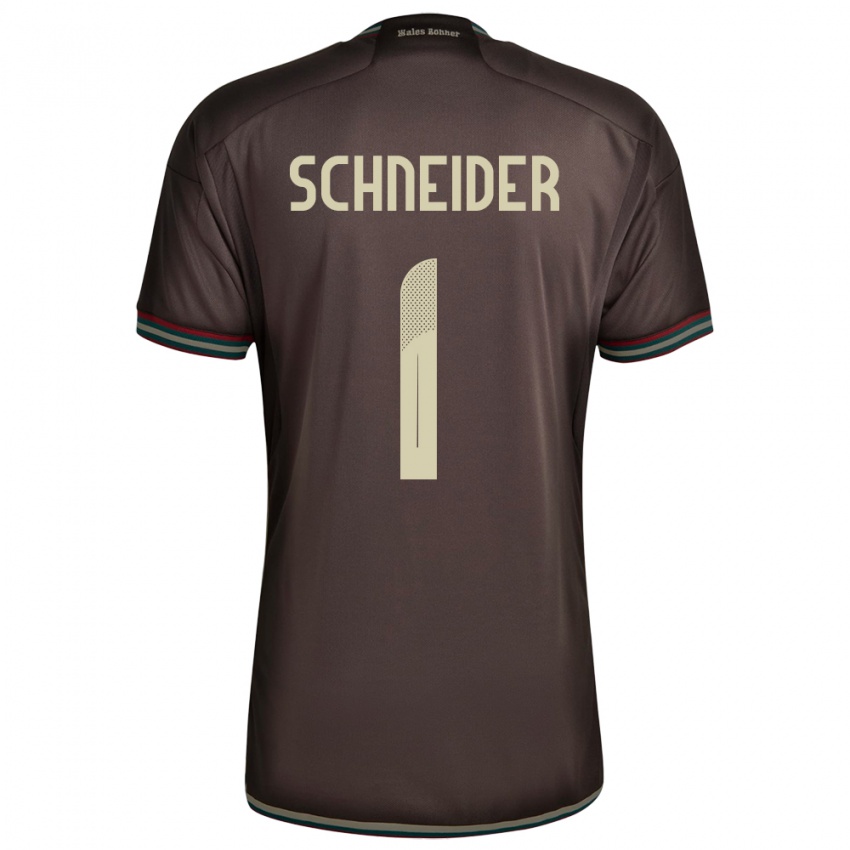 Kinder Jamaika Sydney Schneider #1 Nachtbraun Auswärtstrikot Trikot 24-26 T-Shirt Schweiz