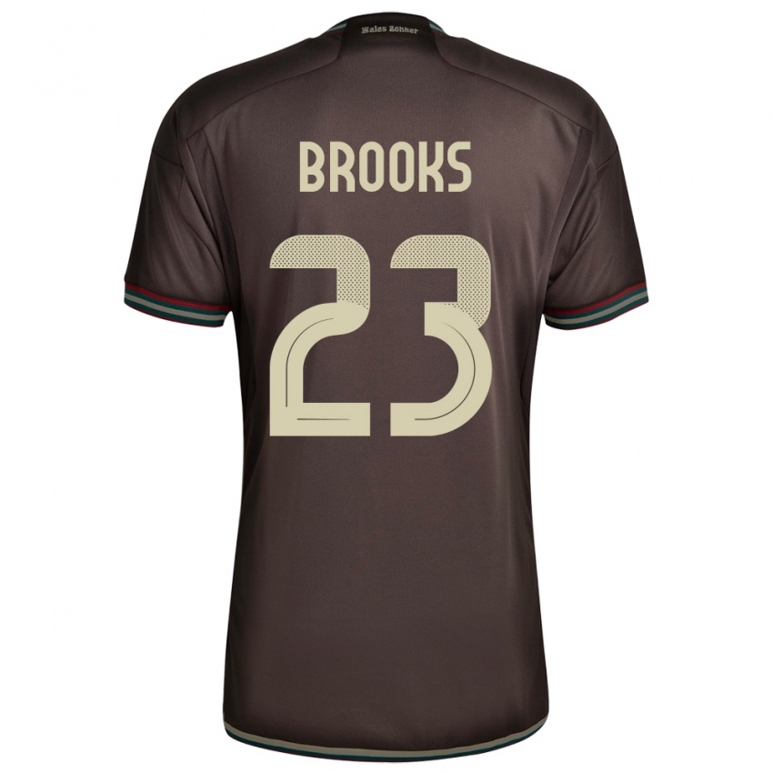 Kinder Jamaika Liya Brooks #23 Nachtbraun Auswärtstrikot Trikot 24-26 T-Shirt Schweiz