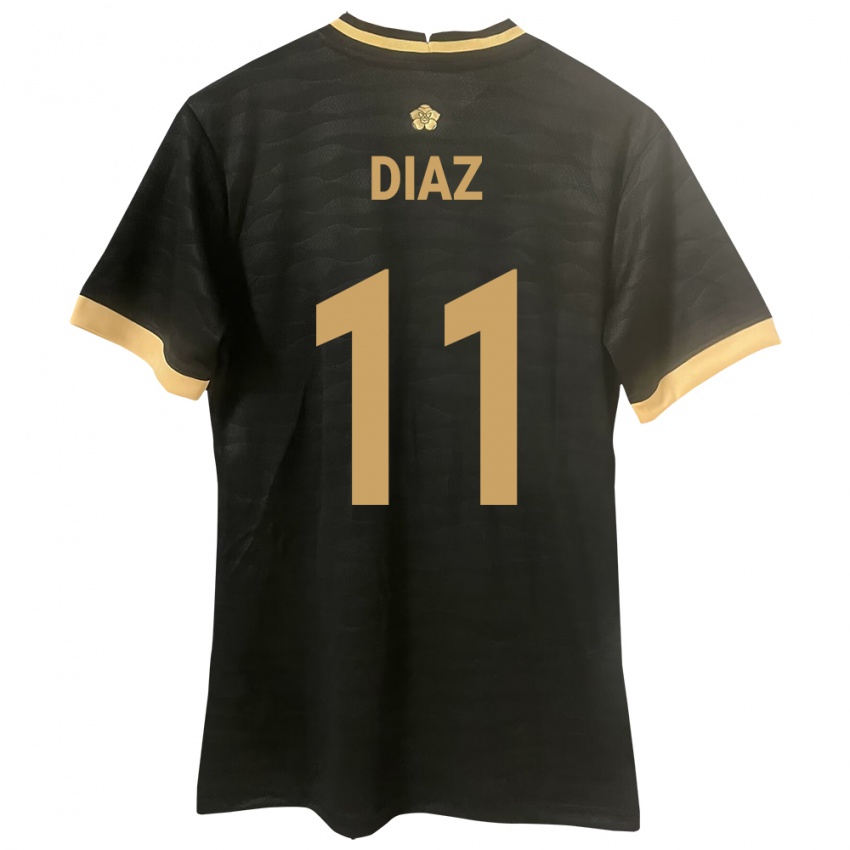 Kinder Panama Ismael Díaz #11 Schwarz Auswärtstrikot Trikot 24-26 T-Shirt Schweiz