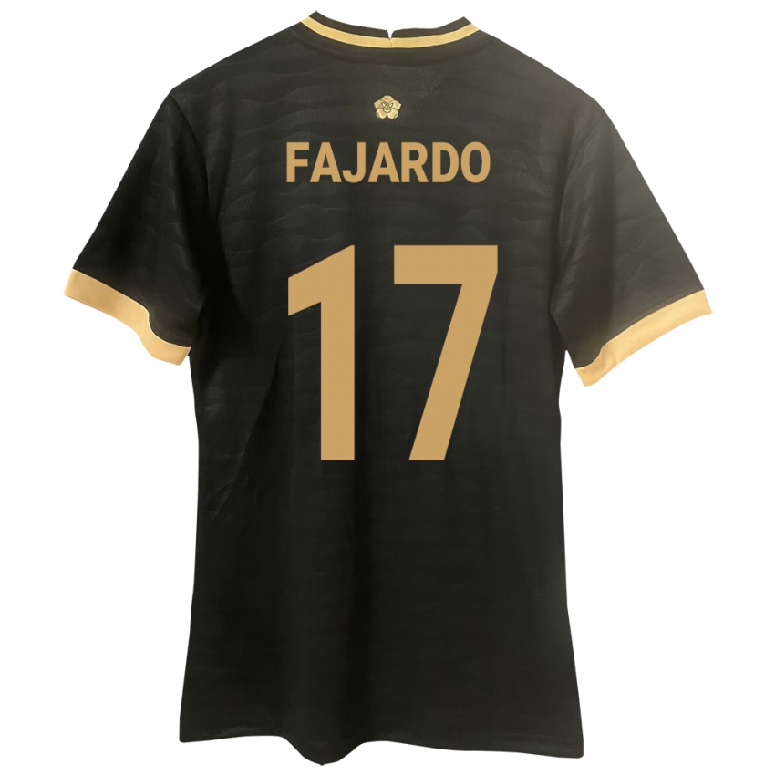 Kinder Panama José Fajardo #17 Schwarz Auswärtstrikot Trikot 24-26 T-Shirt Schweiz