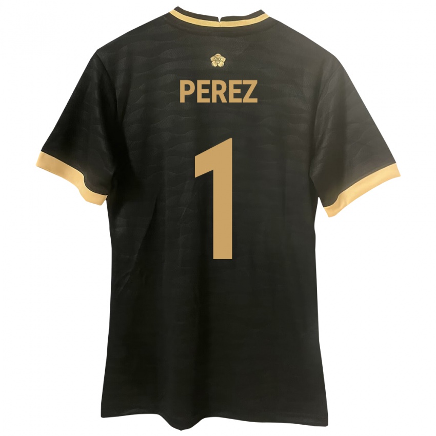 Kinder Panama Miguel Pérez #1 Schwarz Auswärtstrikot Trikot 24-26 T-Shirt Schweiz