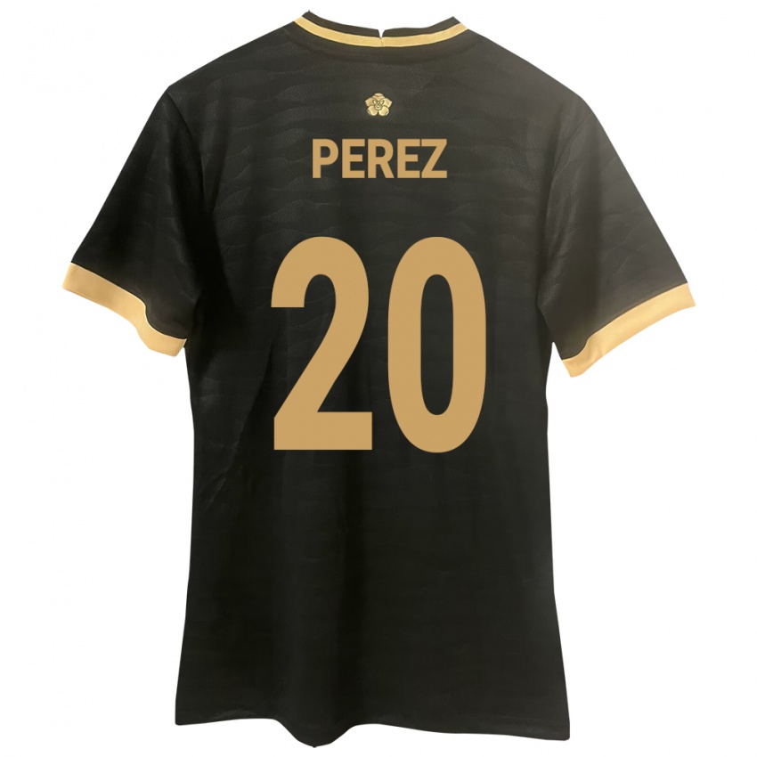 Kinder Panama Blas Pérez #20 Schwarz Auswärtstrikot Trikot 24-26 T-Shirt Schweiz