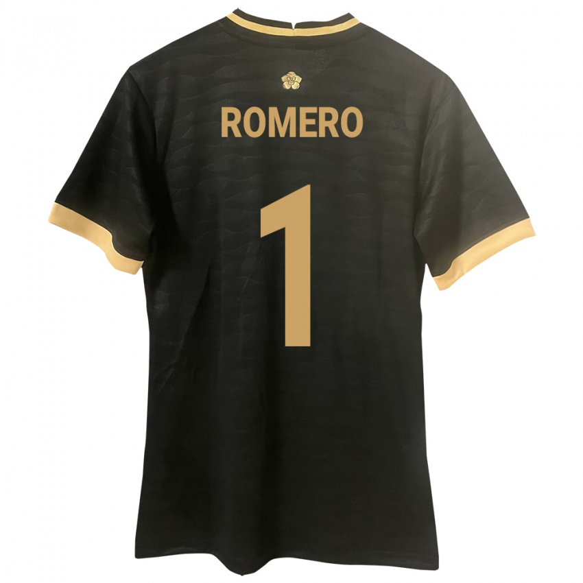 Kinder Panama Manuel Romero #1 Schwarz Auswärtstrikot Trikot 24-26 T-Shirt Schweiz