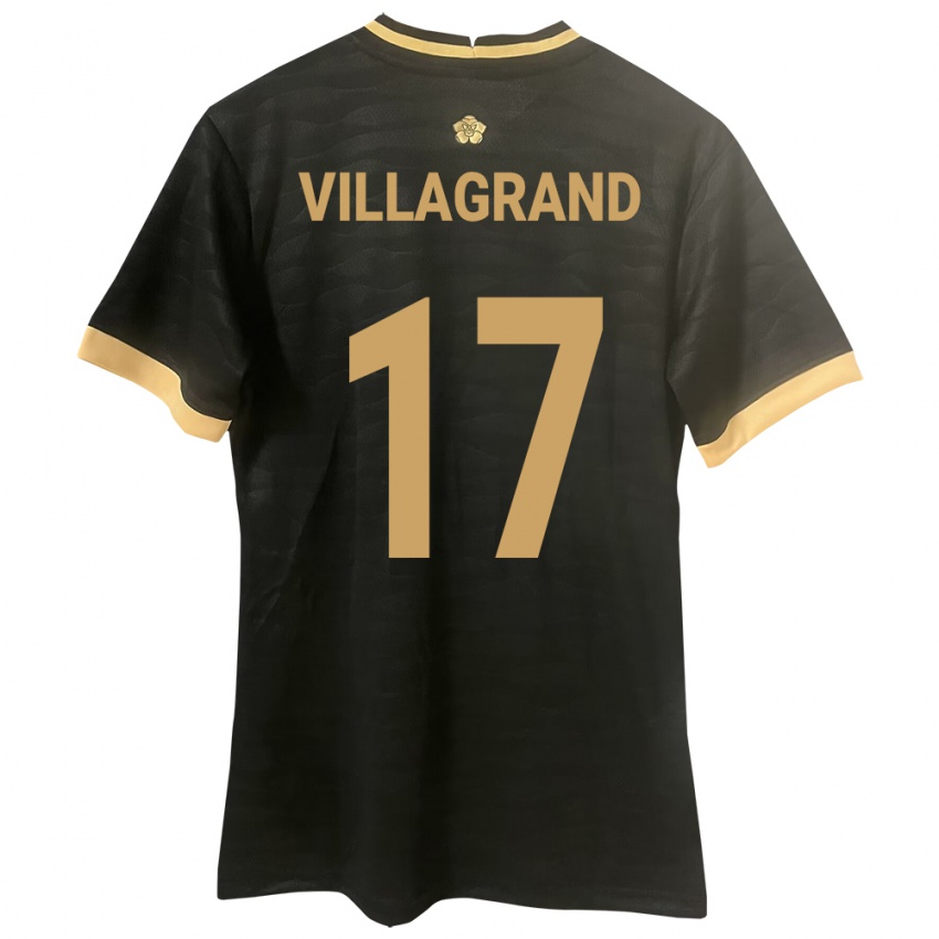 Kinder Panama Gabriela Villagrand #17 Schwarz Auswärtstrikot Trikot 24-26 T-Shirt Schweiz