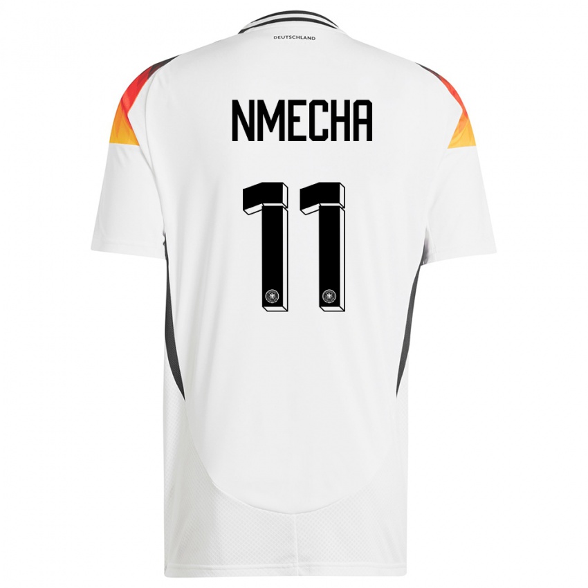 Homme Maillot Allemagne Lukas Nmecha #11 Blanc Tenues Domicile 24-26 T-Shirt Suisse