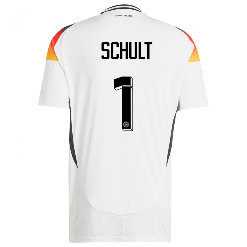 Herren Deutschland Almuth Schult #1 Weiß Heimtrikot Trikot 24-26 T-Shirt Schweiz