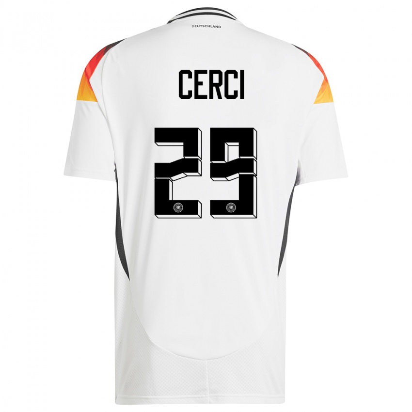 Homme Maillot Allemagne Selina Cerci #29 Blanc Tenues Domicile 24-26 T-Shirt Suisse