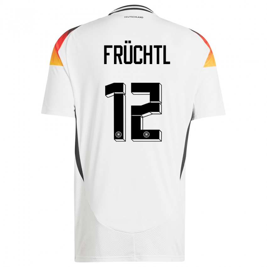 Herren Deutschland Christian Fruchtl #12 Weiß Heimtrikot Trikot 24-26 T-Shirt Schweiz