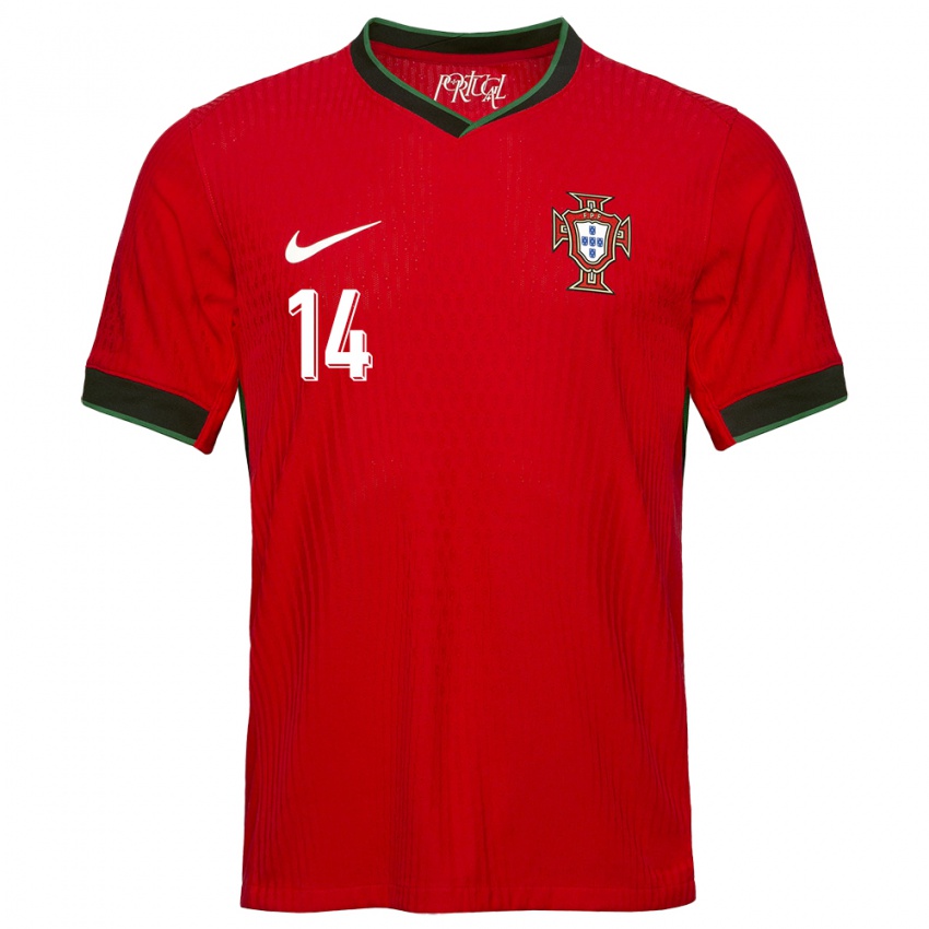 Herren Portugal Rodrigo Conceicao #14 Rot Heimtrikot Trikot 24-26 T-Shirt Schweiz