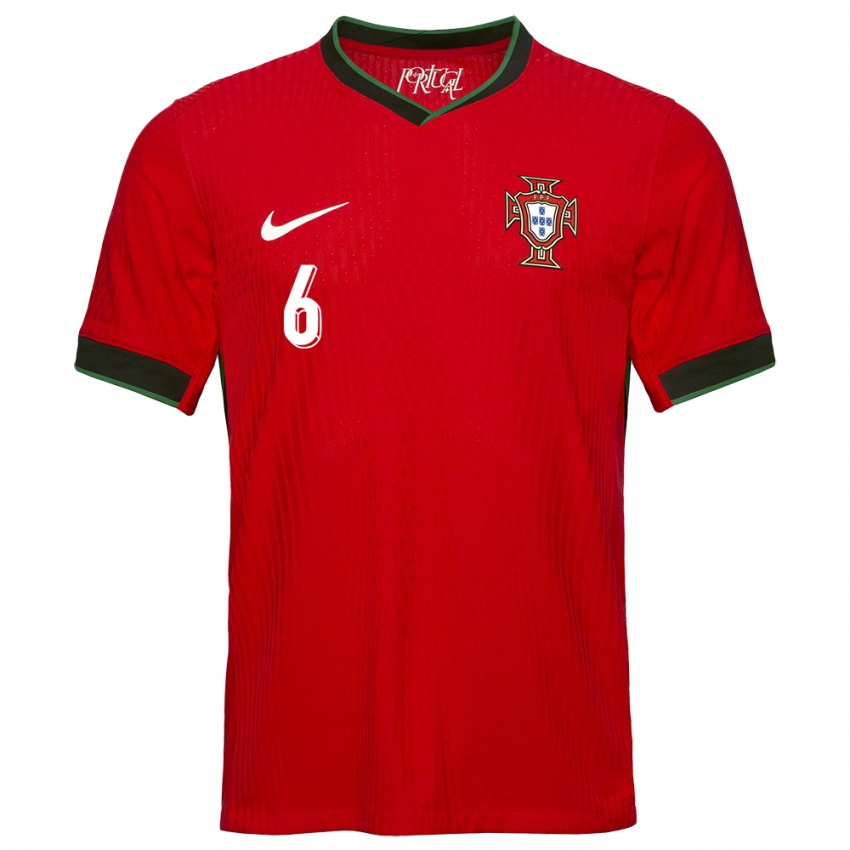Herren Portugal Suzane Pires #6 Rot Heimtrikot Trikot 24-26 T-Shirt Schweiz