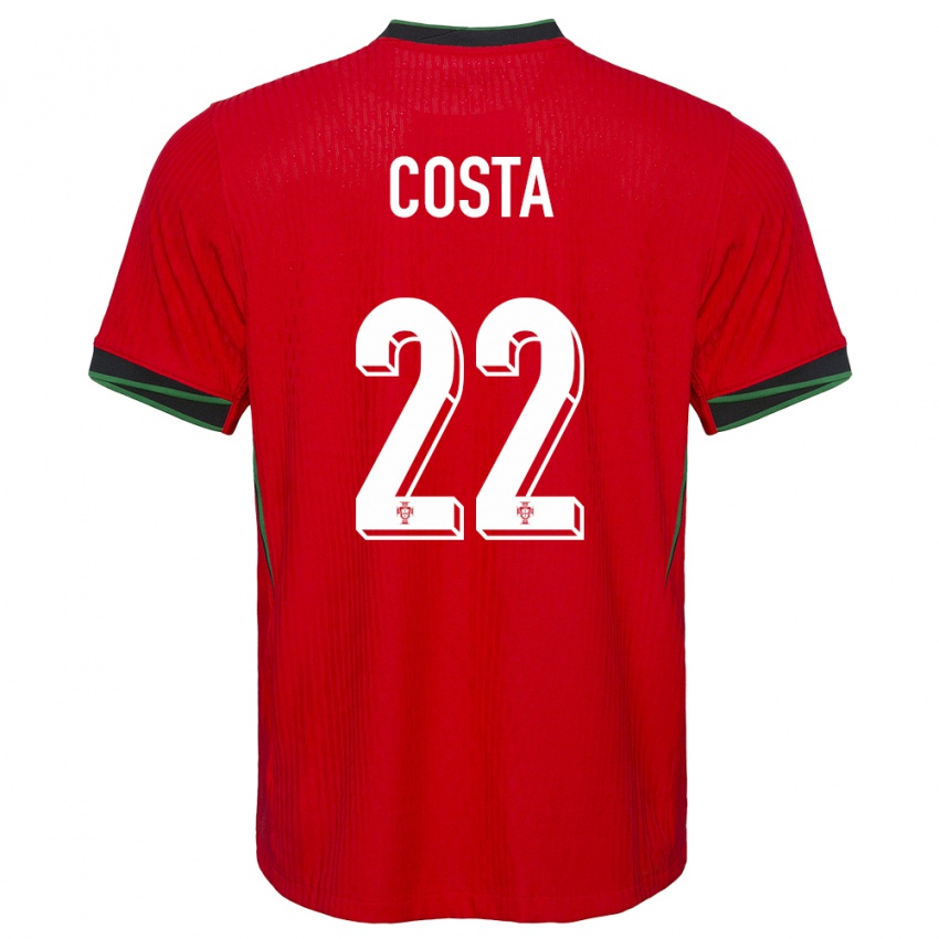 Herren Portugal Diogo Costa #22 Rot Heimtrikot Trikot 24-26 T-Shirt Schweiz