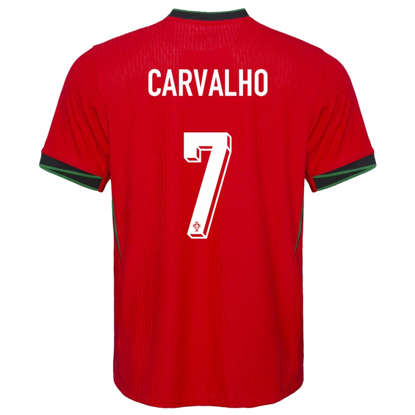 Herren Portugal Fabio Carvalho #7 Rot Heimtrikot Trikot 24-26 T-Shirt Schweiz