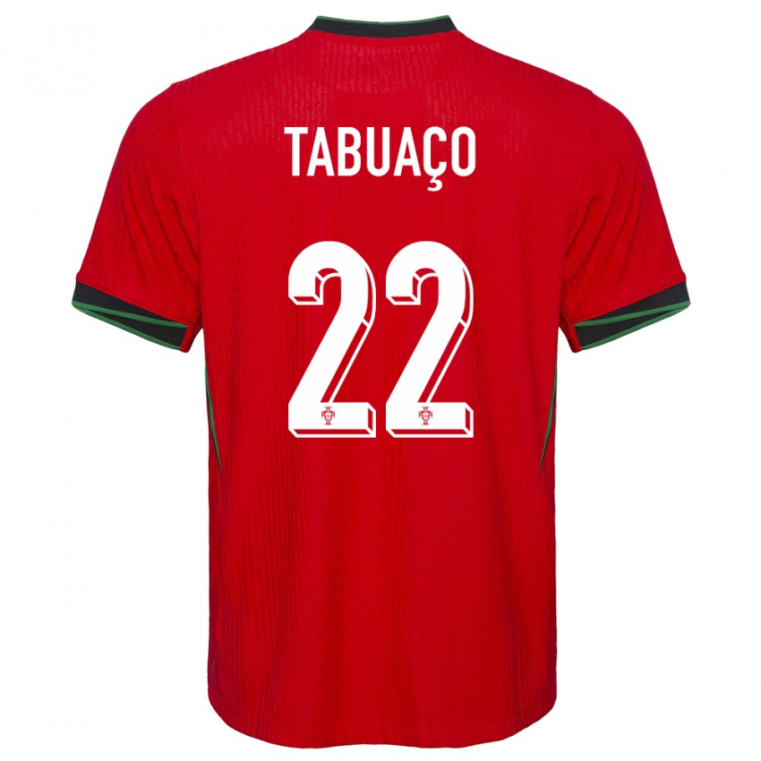 Homme Maillot Portugal Goncalo Tabuaco #22 Rouge Tenues Domicile 24-26 T-Shirt Suisse