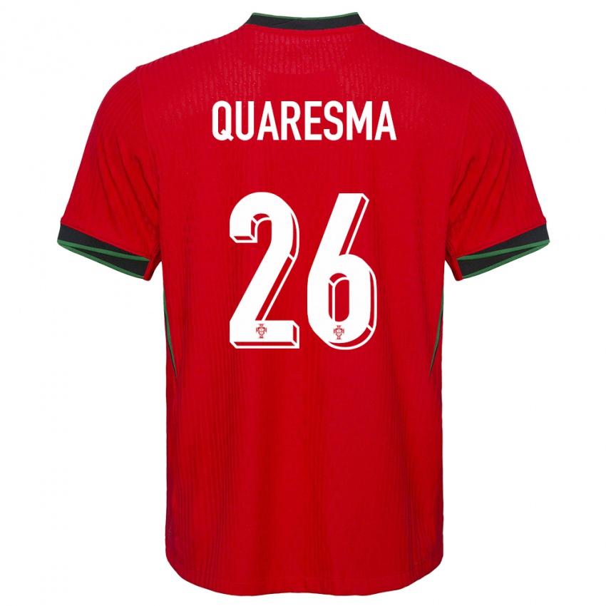 Herren Portugal Eduardo Quaresma #26 Rot Heimtrikot Trikot 24-26 T-Shirt Schweiz