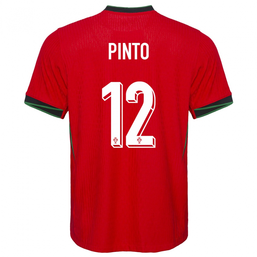 Herren Portugal Diogo Pinto #12 Rot Heimtrikot Trikot 24-26 T-Shirt Schweiz