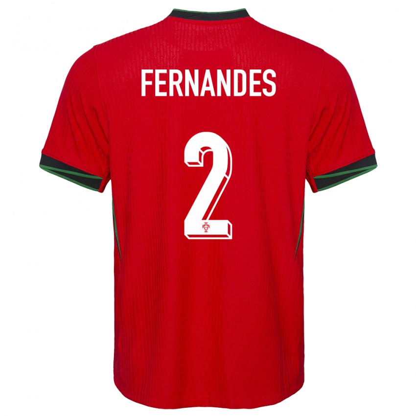 Herren Portugal Martim Fernandes #2 Rot Heimtrikot Trikot 24-26 T-Shirt Schweiz
