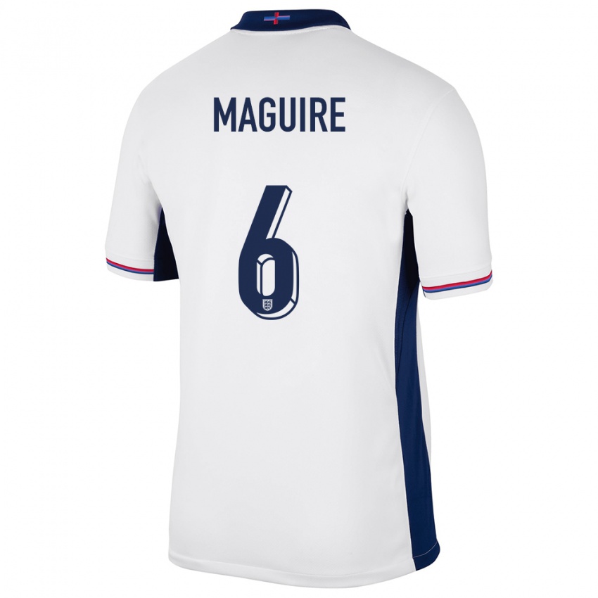 Herren England Harry Maguire #6 Weiß Heimtrikot Trikot 24-26 T-Shirt Schweiz