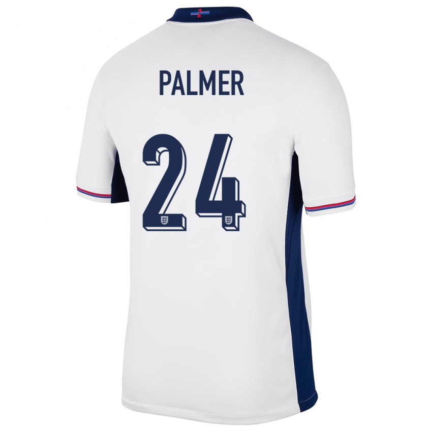 Herren England Cole Palmer #24 Weiß Heimtrikot Trikot 24-26 T-Shirt Schweiz