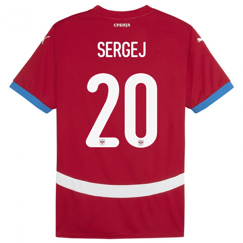 Herren Serbien Sergej Milinkovic-Savic #20 Rot Heimtrikot Trikot 24-26 T-Shirt Schweiz