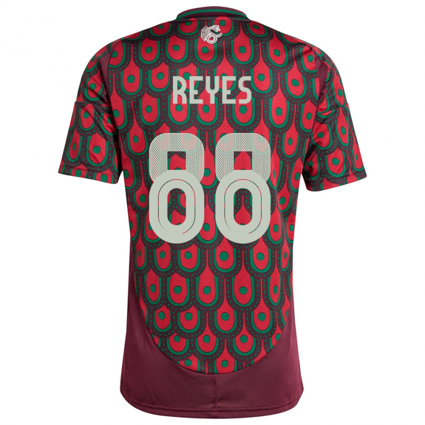 Herren Mexiko Maricarmen Reyes #88 Kastanienbraun Heimtrikot Trikot 24-26 T-Shirt Schweiz