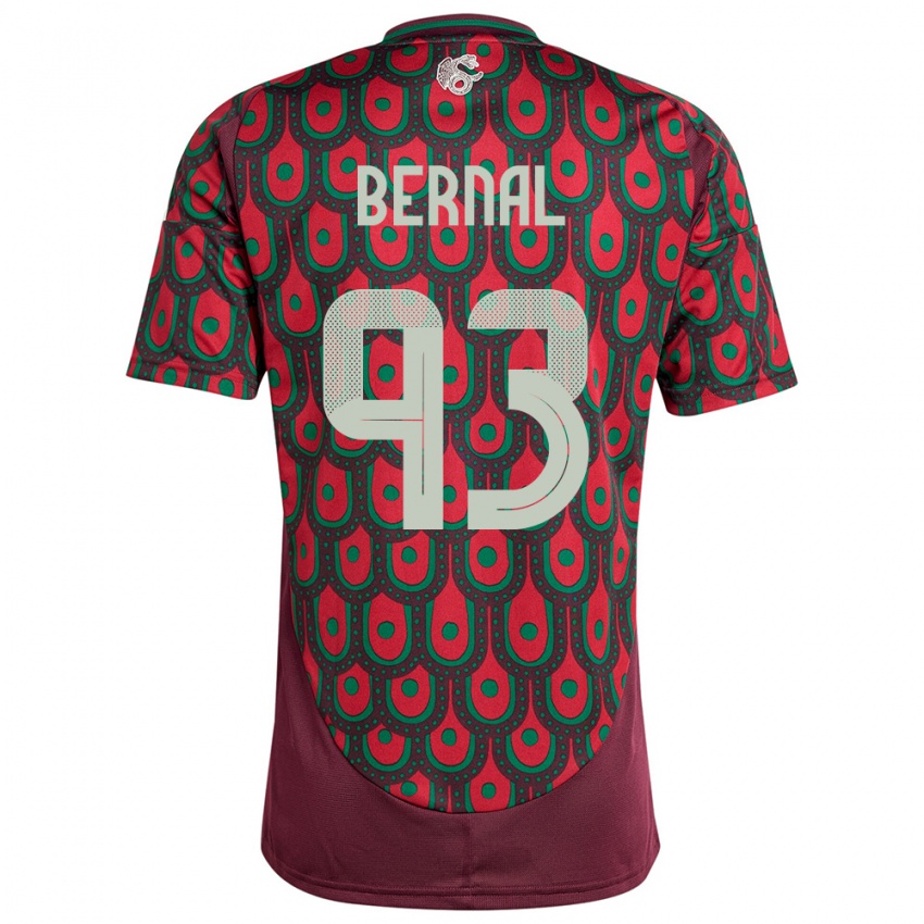 Herren Mexiko Rebeca Bernal #93 Kastanienbraun Heimtrikot Trikot 24-26 T-Shirt Schweiz