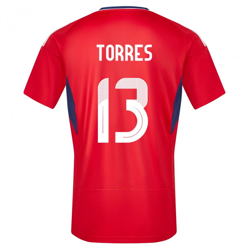 Herren Costa Rica Gerson Torres #13 Rot Heimtrikot Trikot 24-26 T-Shirt Schweiz