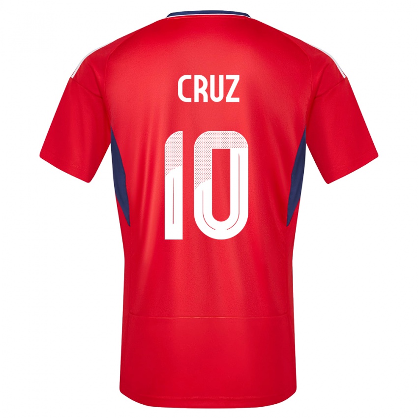 Herren Costa Rica Shirley Cruz #10 Rot Heimtrikot Trikot 24-26 T-Shirt Schweiz