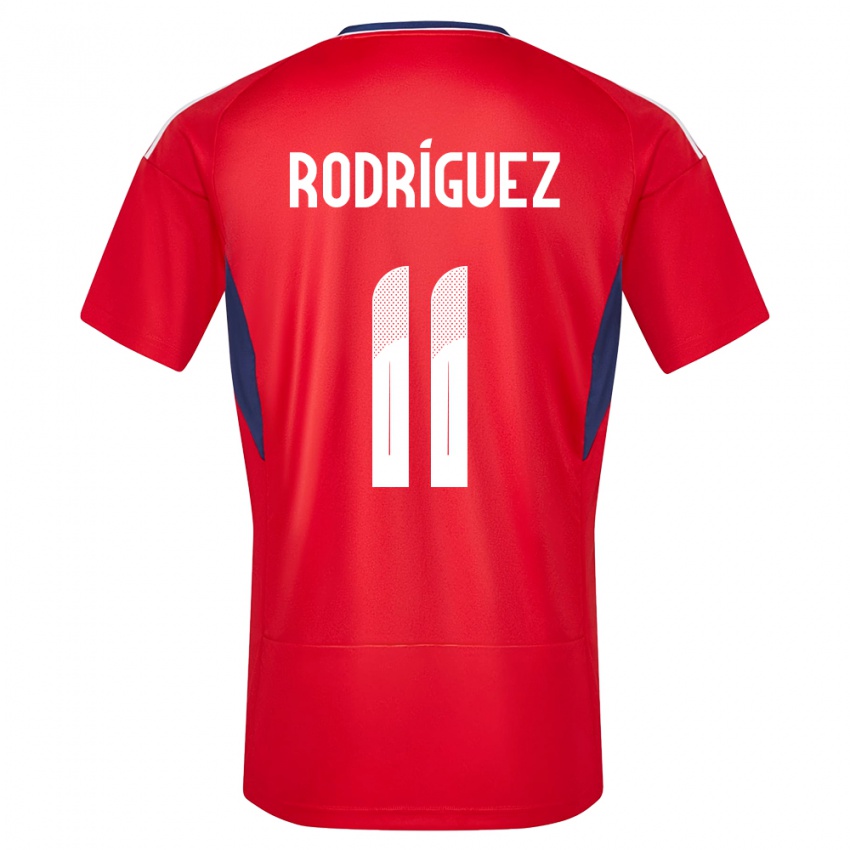 Herren Costa Rica Raquel Rodriguez #11 Rot Heimtrikot Trikot 24-26 T-Shirt Schweiz