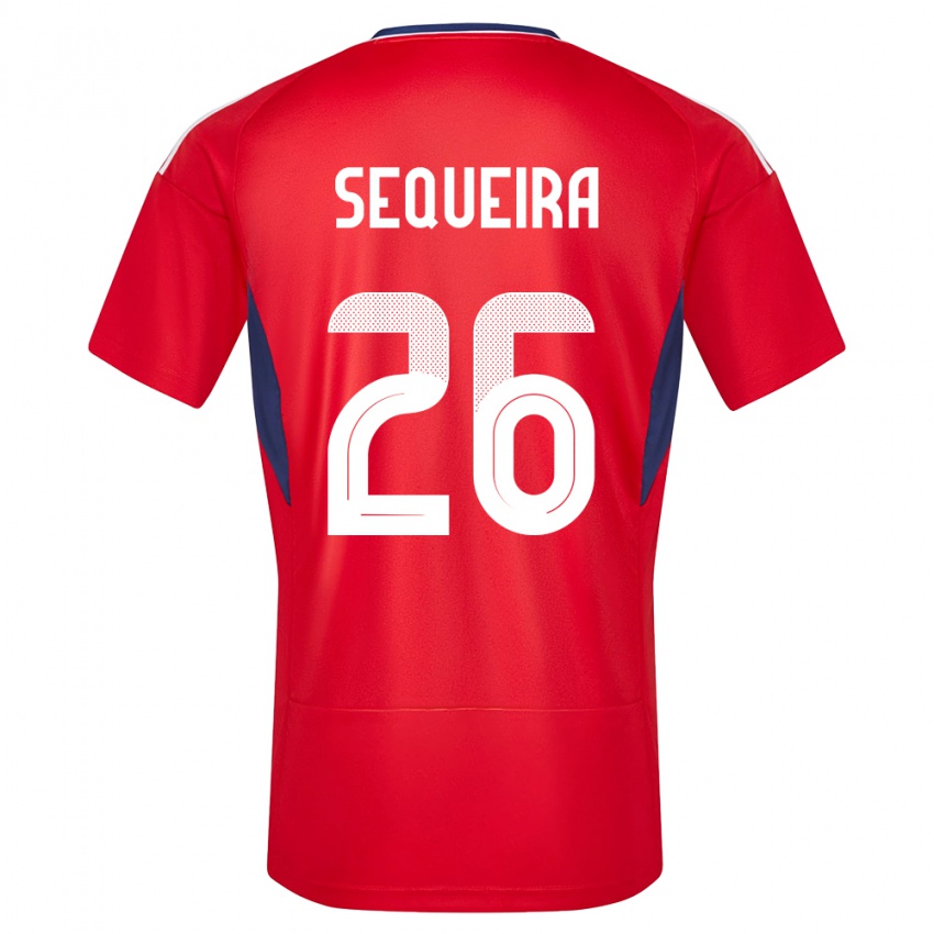 Herren Costa Rica Douglas Sequeira #26 Rot Heimtrikot Trikot 24-26 T-Shirt Schweiz