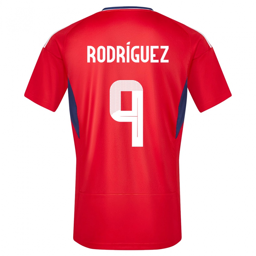 Herren Costa Rica Doryan Rodriguez #9 Rot Heimtrikot Trikot 24-26 T-Shirt Schweiz